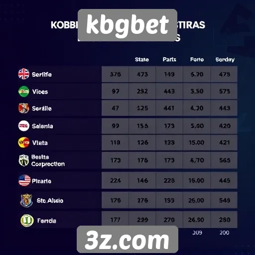 Estatísticas de jogos populares no kbgbet